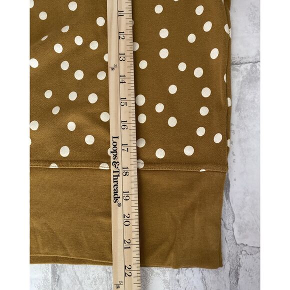 Madewell Banded Long Sleeve Crewneck Pullover Sweatshirt in Inkwell Dots Sz M - Picture 7 of 10